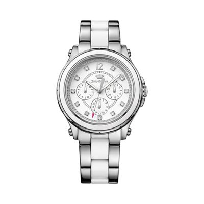 Ladies silver chronograph bracelet watch 1901304